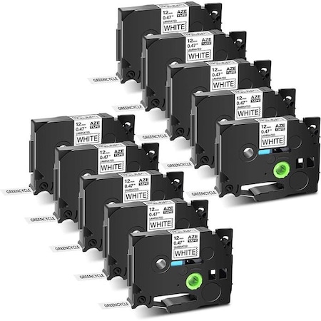 Swetech Labels Brother Compatible P-touch label tape Tze-231 12mm 0.47-in. inch black on white laminated, 20PK Tze-231-SWE